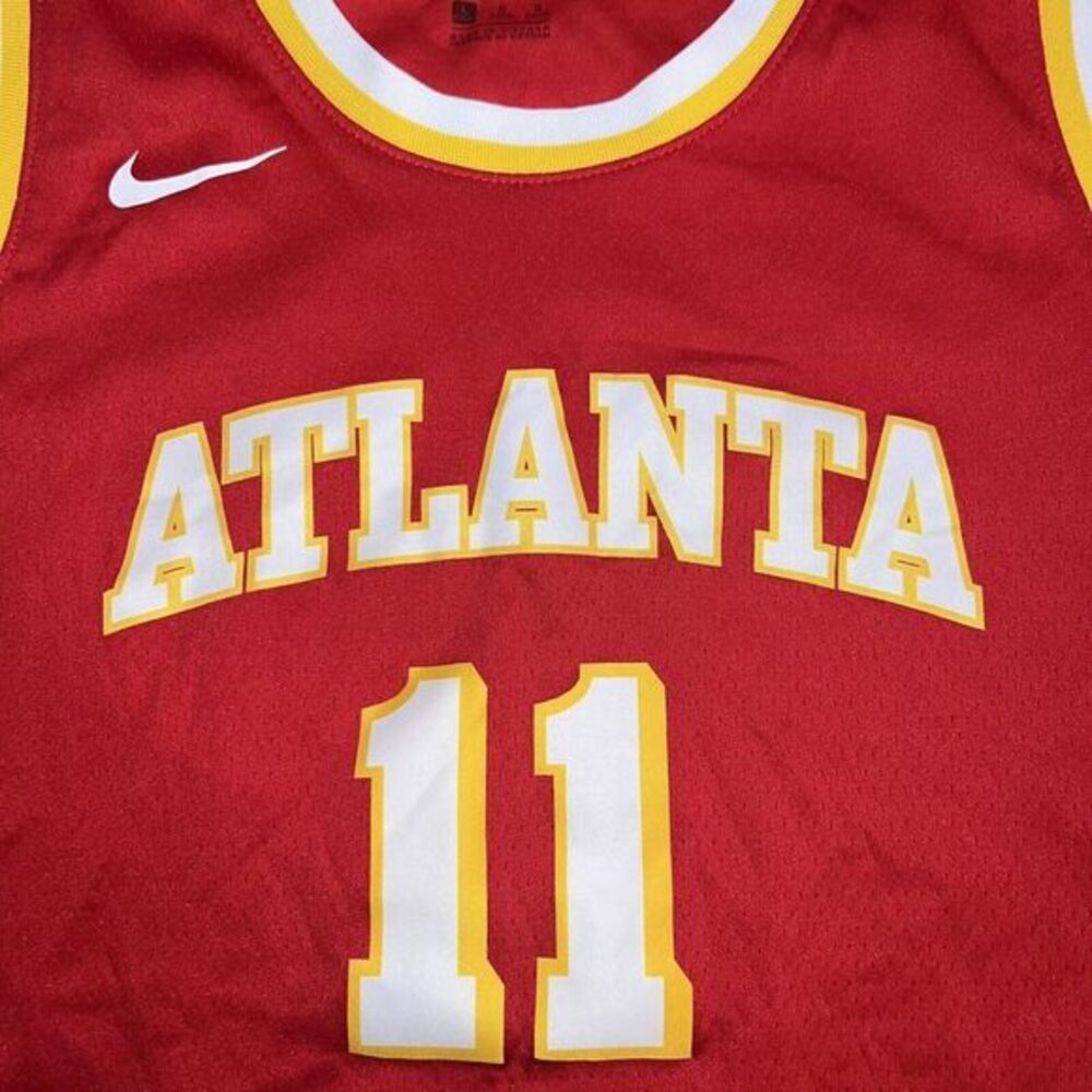 Nike Trae Young Atlanta Hawks Authentic Swingman Icon City Jersey Unisex Large - Picture 6 of 8